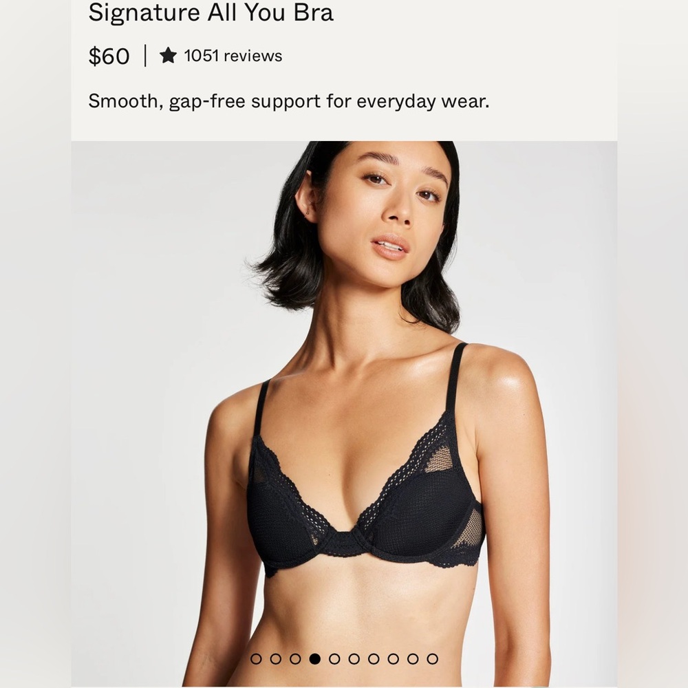 Signature Black Lace Bra